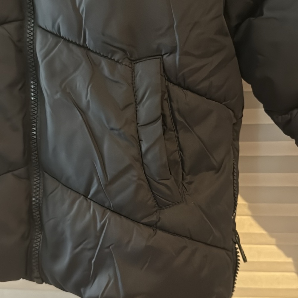 Zara black puffer jacket size 6 - Picture 2 of 4